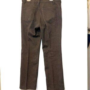 Levis Dacron Polyester Pants Brown Gold Tab Made USA 36x32 Action VTG 90s
